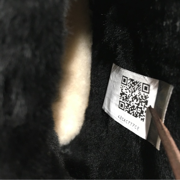 UGG NERINE BOOTIE SLIPPER -BLACK LAMB SUEDE / SHEEPSKIN CUFF WOMEN’S US 9 -NEW - Picture 8 of 10